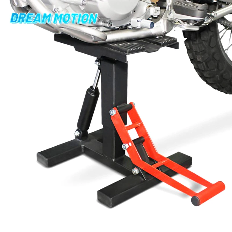 Motocross Lift Stand 330lbs Adjustable Lifting Table Dirt Bike Repair Work Stands Motorcycle Lift Platform