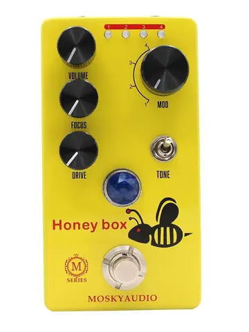 MOSKYaudio Honey Box привод для гитары, превышение четырех моделей с реальным байпасом