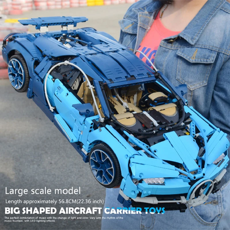 

4031pcs Super Racing Car Bugattied Chiron 1:8 Model Static Building Blocks Bricks Kids Toys For Children Birthday Christmas Gift
