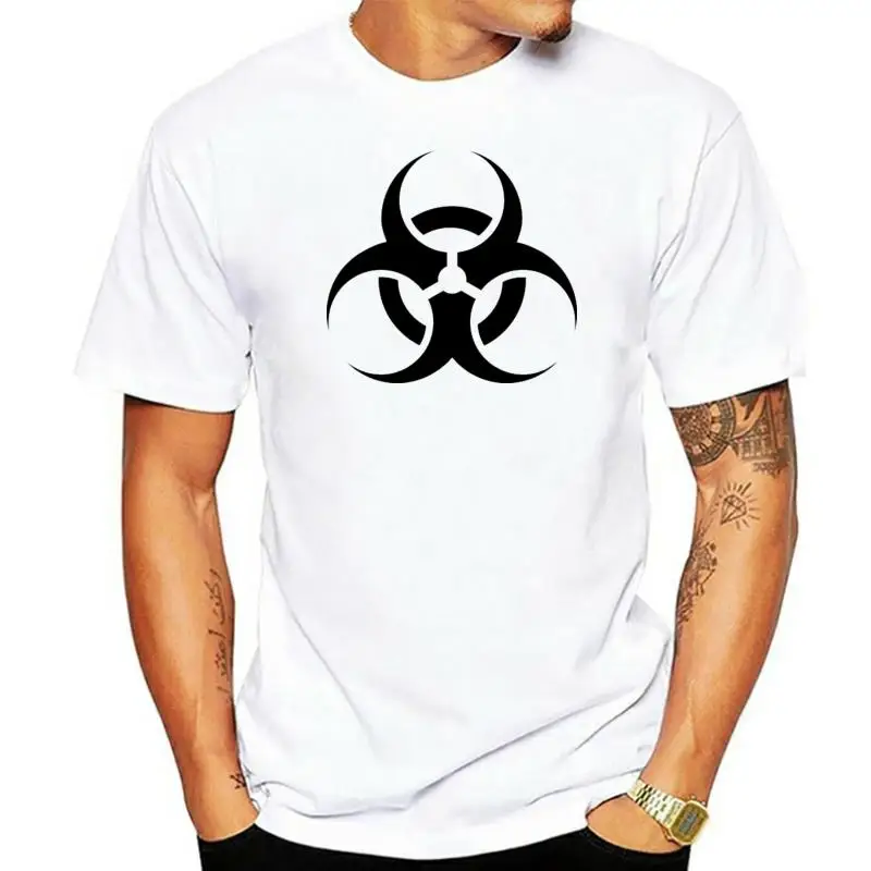 

Футболка мужская с логотипом, дизайнерская рубашка с рисунком опасной опасности, предупреждающий знак, удобная футболка высшего качества, ...