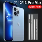 Изогнутая боковая пленка с полным покрытием для iPhone 13 Pro Max, защитная рамка для телефона, прозрачная Гидрогелевая Защитная пленка для экрана 12 mini, без стекла