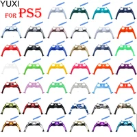 yuxi 1set for ps5 controller decorative strip replacement shell cover case for ps5 gamepad joystick accessories with pry tool