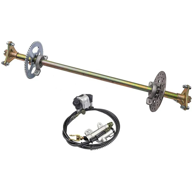 

29" ATV Quad Go Kart Rear Live Axle Kit Sprocket Brake Disc Wheel Hub Assembly