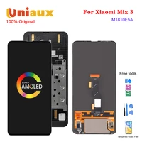 6 39original super amoled for xiaomi mi mix 3 mix3 lcd display touch screen digitizer assembly for mi mix3 lcd m1810e5a display