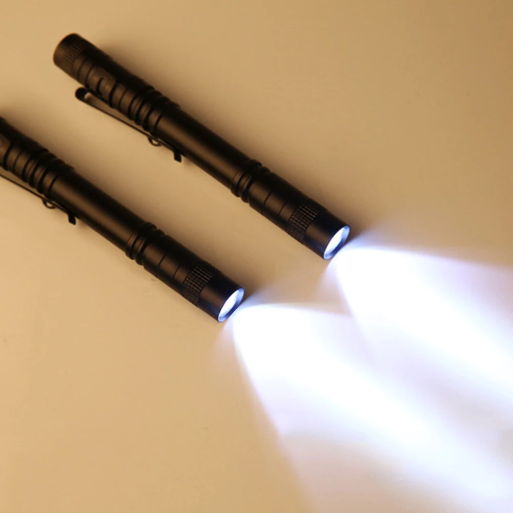 

Pen Light Mini Portable LED Flashlights Waterproof Switch Camping Hiking Torch Lightweight Easy Carrying LED Flashlight