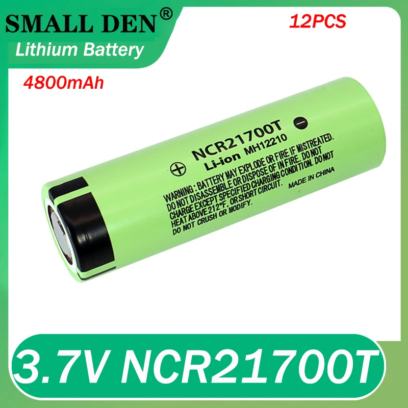 

12PCS NCR21700T 3.7V 4800mAh li-lon battery 15A power 5C Rate Discharge ternary lithium batteries DIY Electric car battery pack