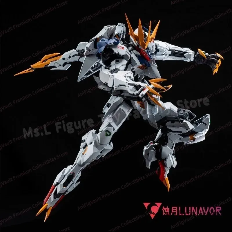 Фото LUNAVOR 1/100 XY-01 Barbatos Wolf King, сборная модель из сплава GK, аниме-фигурка для мальчиков, подарок, оригинальная упаковка №5