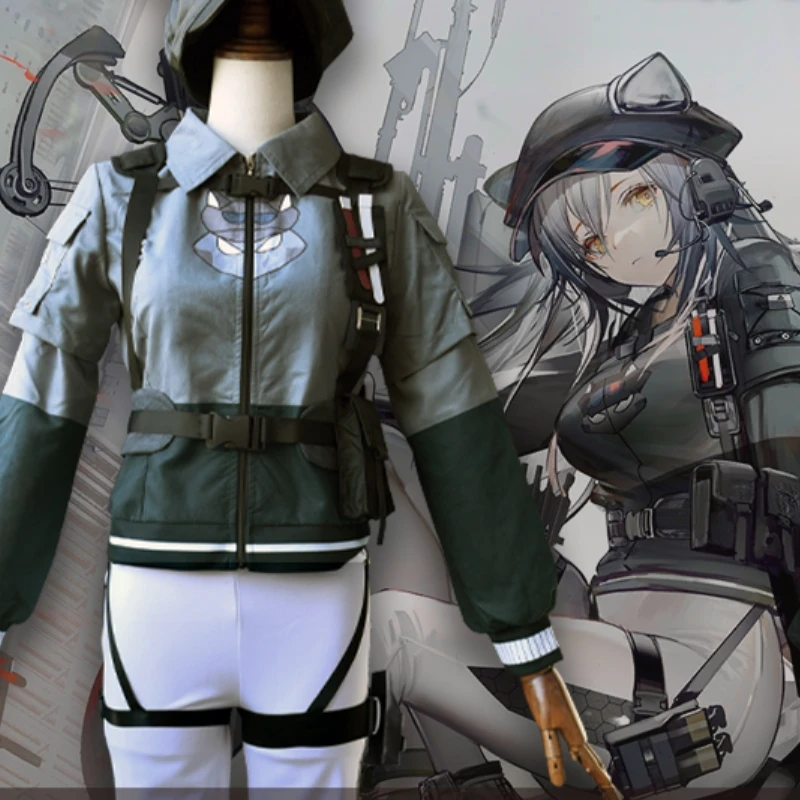 

COS Store Anime Game Arknights Schwarz Halloween Carnival Role CosPlay Costume Complete Set