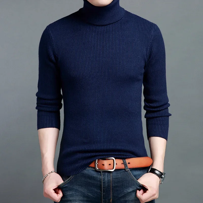 MRMT 2024 Brand New Autumn and Winter Men's Sweaters Cashmere Padded Sweater Slim Pullover for Male