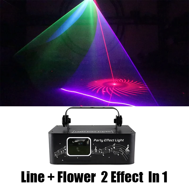 Лазерный прожектор Dj Light s Beam RG Flower 2 в 1 устройство для сценисветильник освещения