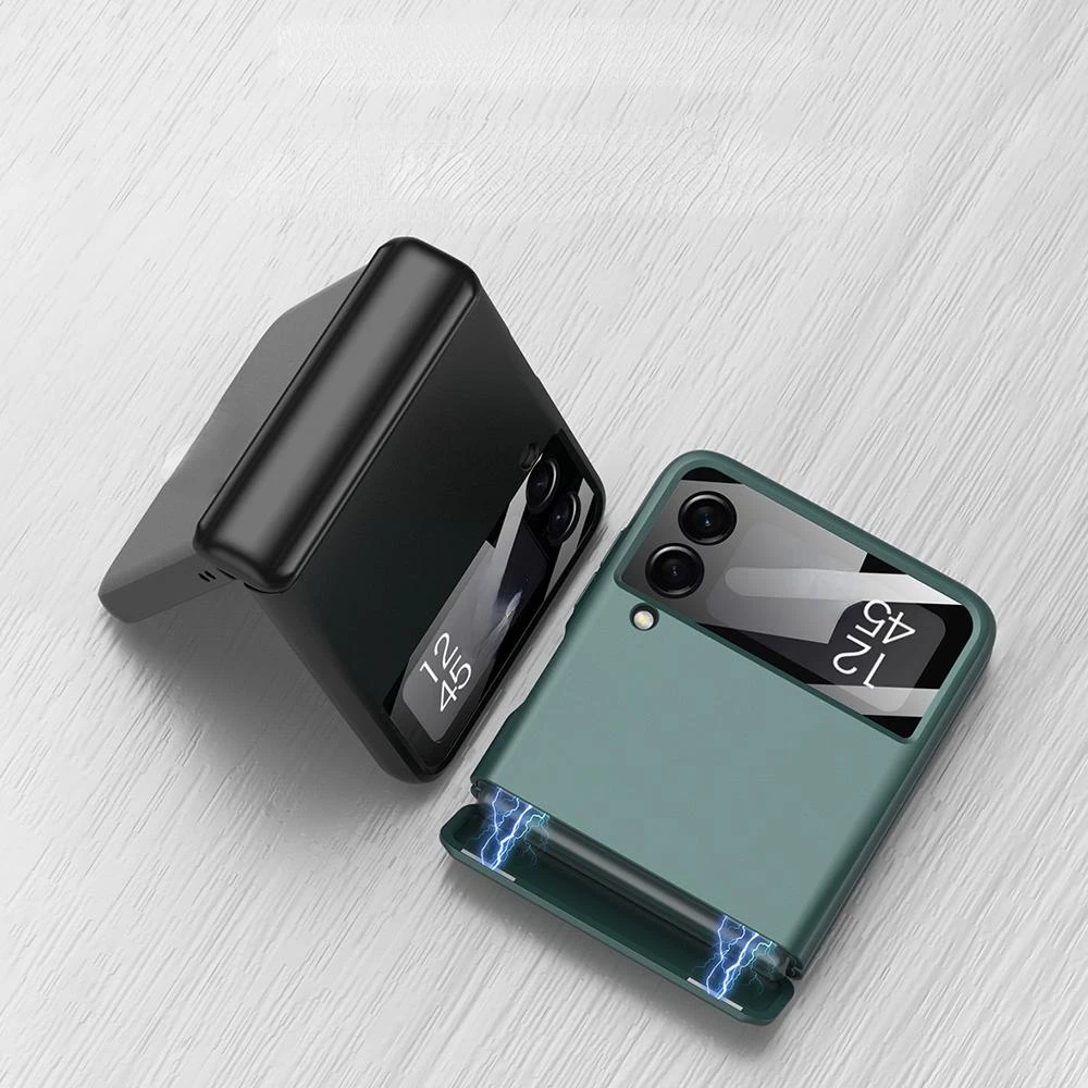

Folding Phone For Samsung Galaxy Z Flip 3 5G PC Hard Anti-drop Shockproof Protective Mobile Phone Back Cover Shell