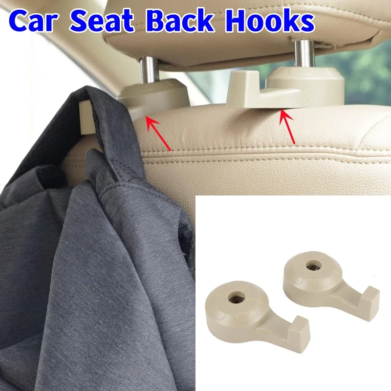 

Universal Car Seat Back Hooks Vehicle Headrest Hanger Holder Hooks Universal Headrest Mount Storage Internal Accessories