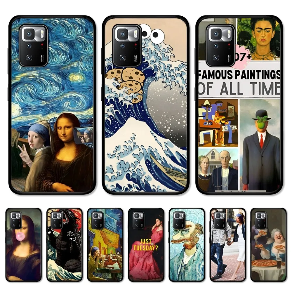 Чехол для телефона Funny Art Mona Lisa Redmi Note 4 X 5 A 6 7 8 T 9 9S 10 11 11S 11Epro Poco M3 Pro