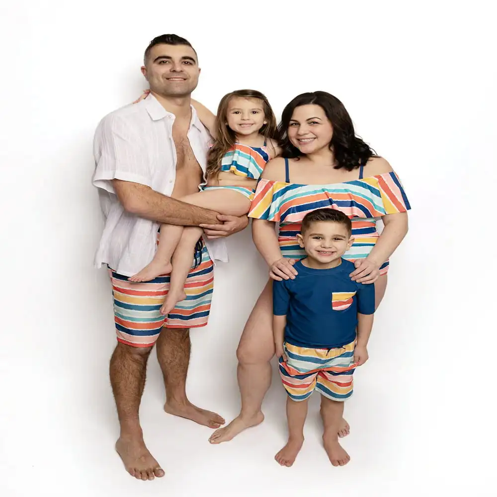 

Men's Swim Trunks, Sizes S-XXL, Matching Swim for the Family