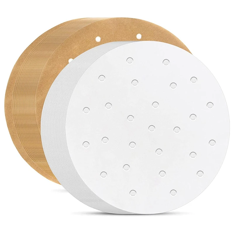 

SANQ Air Fryer Parchment Paper Liners,Round Air Fryer Liner,Air Fryer Parchment/Bamboo Steamer Liner For Air Fryers,Baskets