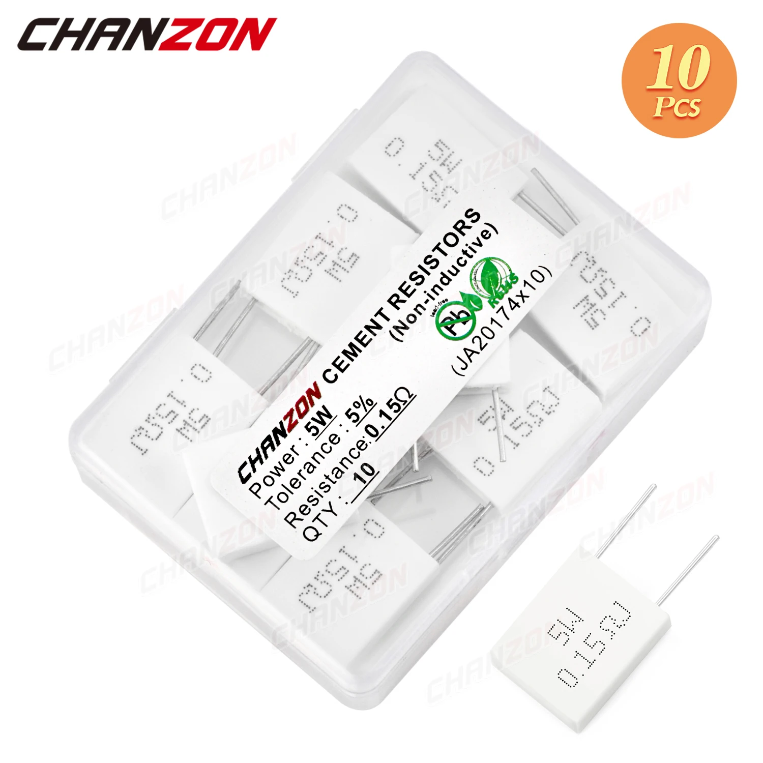 Керамический резистор 0 1 15 25 22 33 5 Ом 10 шт