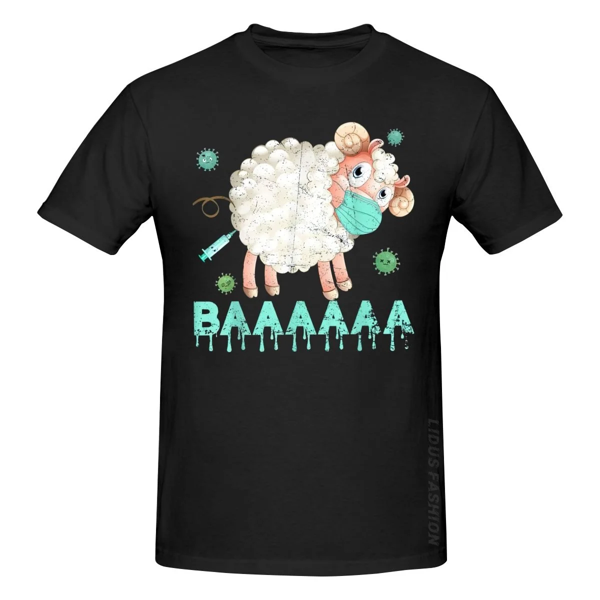 

Футболка с изображением овец или шейрей, с защитой от вакцины и масок, одежда, графическая футболка, толстовка с коротким рукавом, майка, фут...