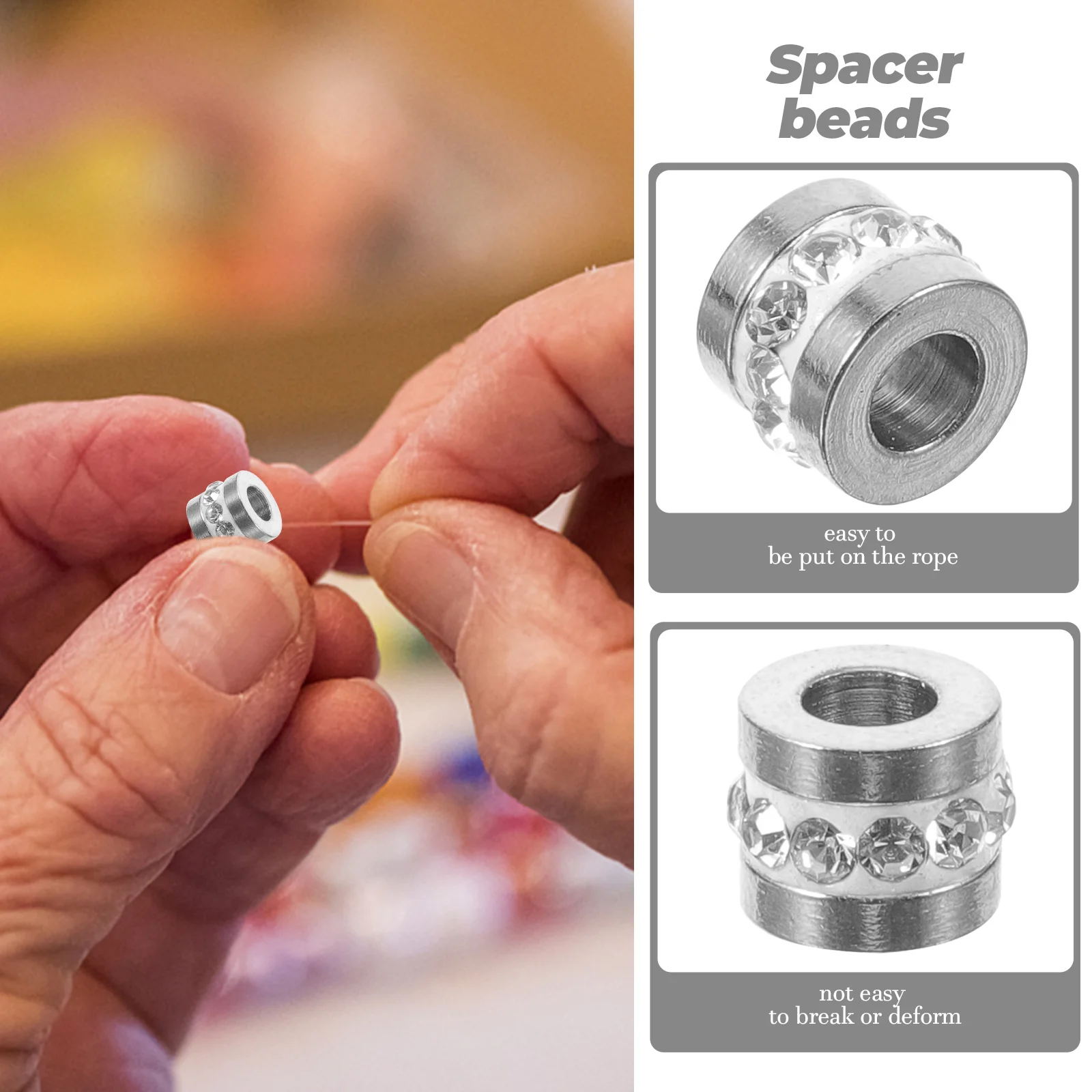 10 шт. маленькие бусины-разделители DIY ювелирные бусины шикарные изготовление