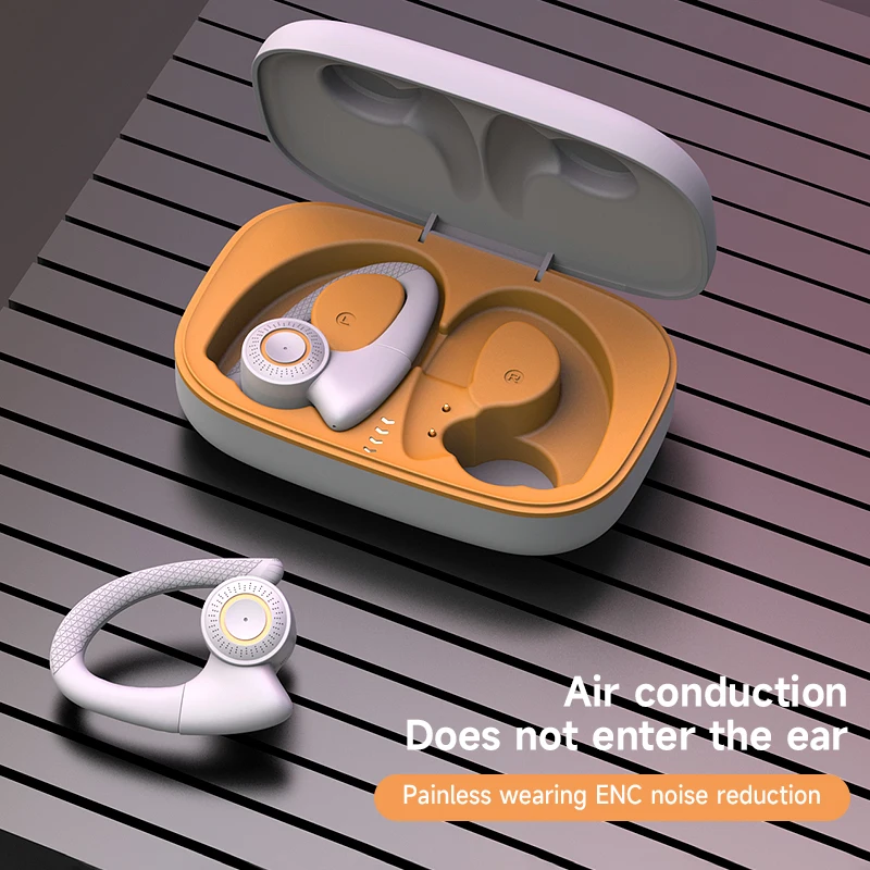 

T10 Wireless Bluetooth Headphones with Microphone Hanging Ear Type TWS Sports Waterproof Noise Reduction Touch Headphones
