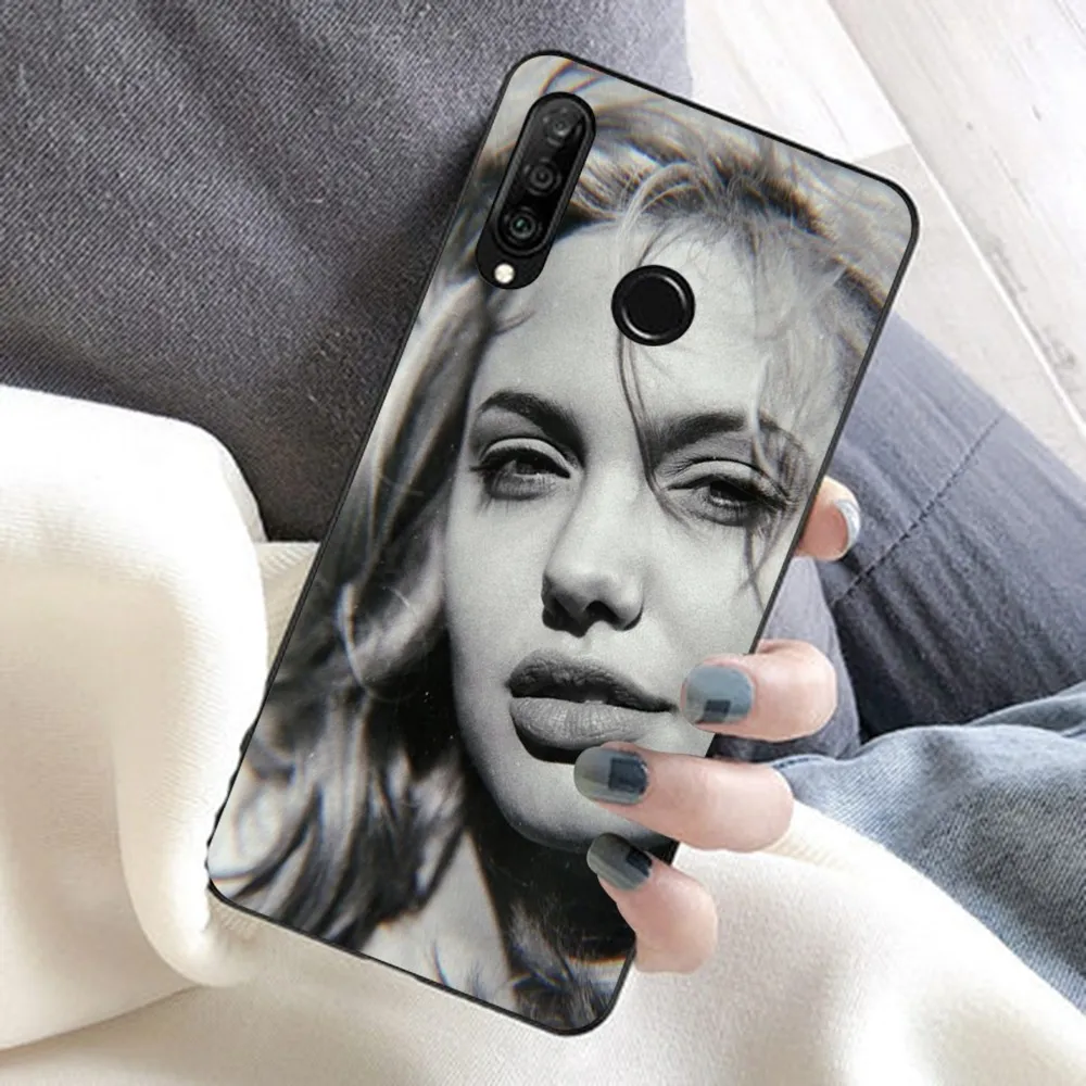 Чехол для телефона Movie Star Angelina Jolie Huawei Honor 10 lite 9 20 7A 9X 30 50 60 70 pro plus Мягкий силиконовый
