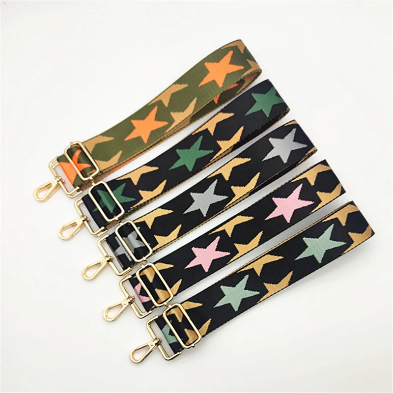 

Женские ремни для сумок, Длинные ремни на плечо, аксессуары для рюкзака, наплечный ремень 5 см со звездой