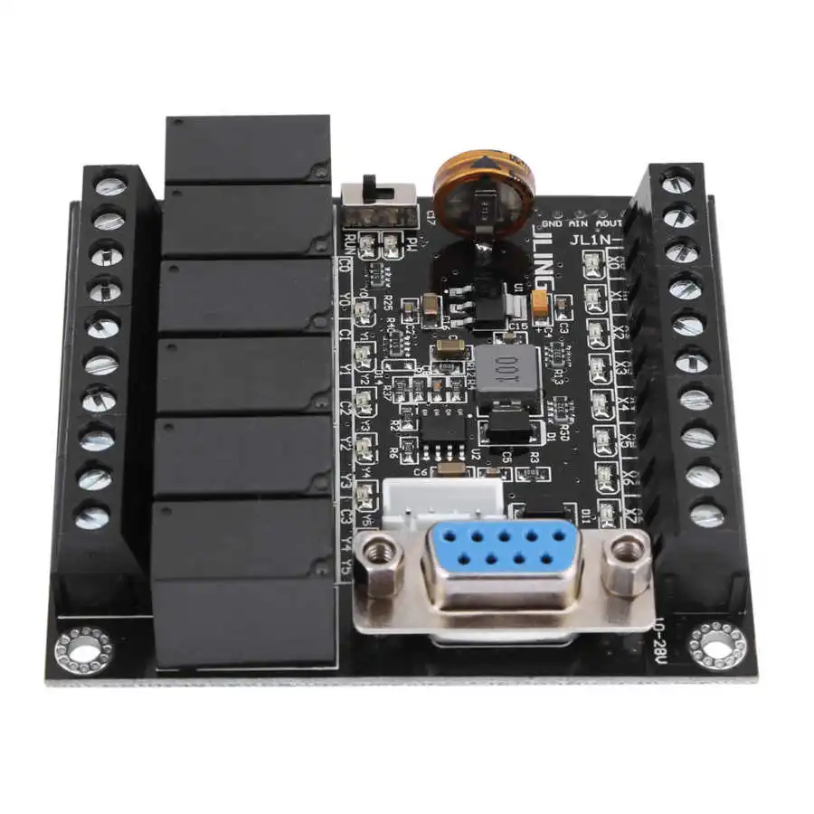 

FX1N-14MR Relay Controller Module Programmable Logic Controller PLC Industrial Programmable Control Board Black