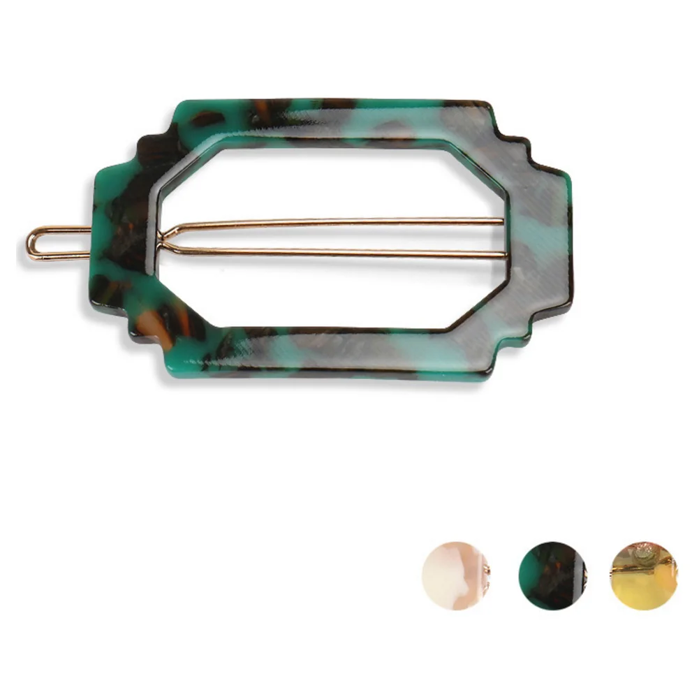 

Geometric Hair Pin for Women Girls Cute Cellulose Acetate Hair Accessory Ornament Jewelry - Ponytail Holders for Tiara Party