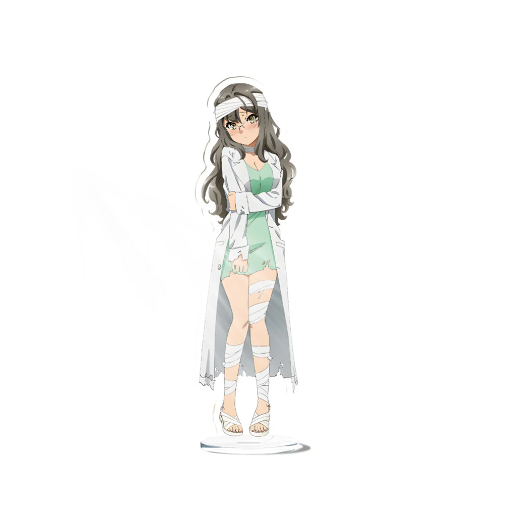 Фото Аниме Rascal Does Not Dream of Bunny Girl Senpai 15 см акриловая подставка Shouko Makinohara подарки на Хэллоуин аксессуары Декор подарки №4