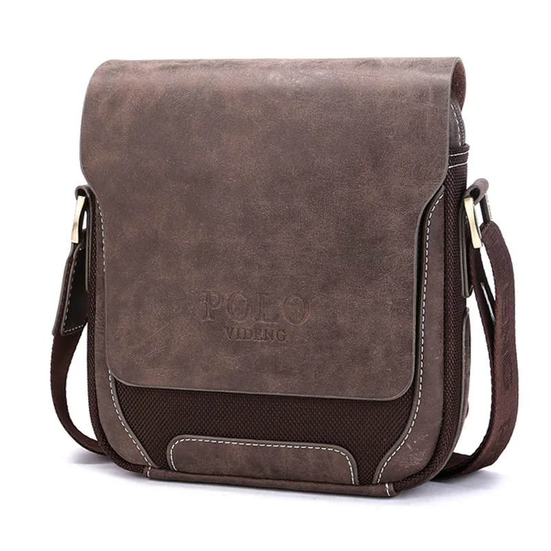 Luxury Men Boy Leather Shoulder Bag Husband Crossbody Design