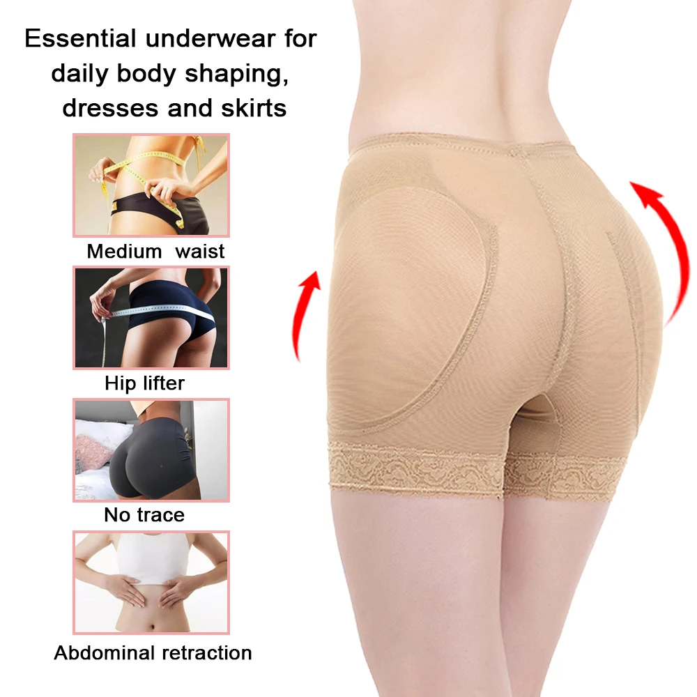 SEXYWG Butt Lifter Hip Panties Women Hip Enhancer Body Shaper Push Up Panties Hip Shapewear Pad Panties