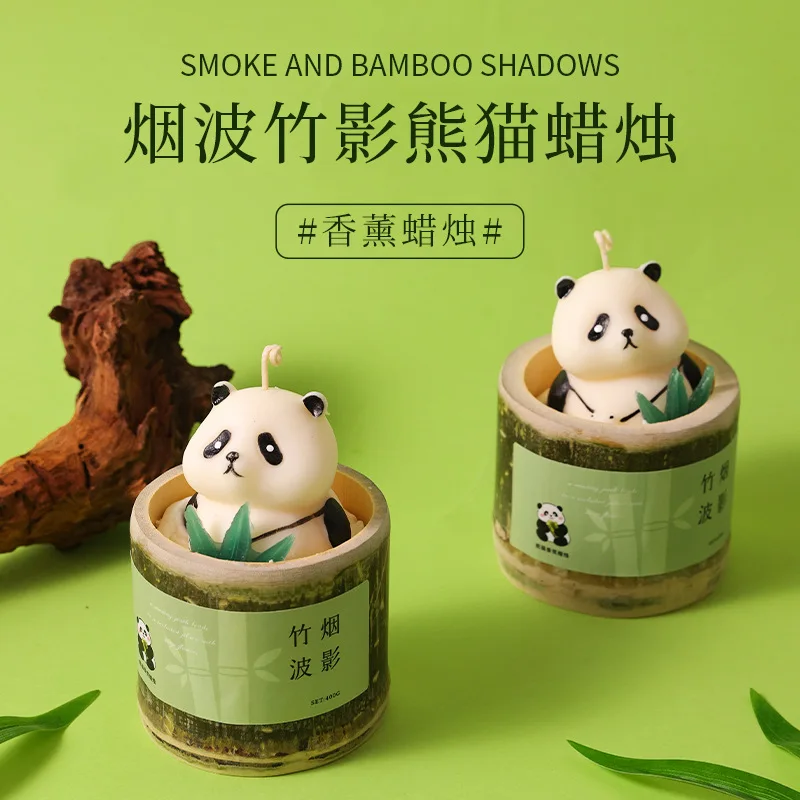 Свеча для ароматерапии в виде панды ручной работы свадьбы сопровождении