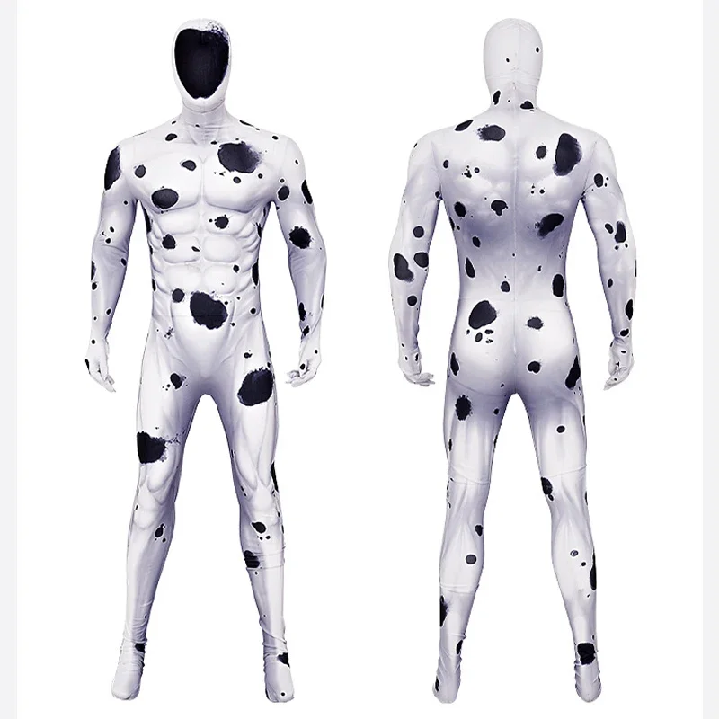 

Комбинезон для косплея Человека-паука Джонатана охн, костюм для взрослых и детей с пятнистым принтом, маска, Рождественский карнавал, искусственное платье
