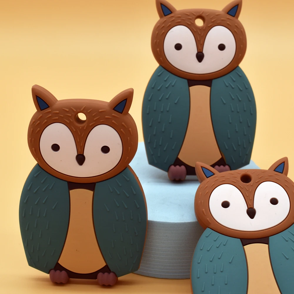 Детские коровы Мультяшные животные пищевые Силиконовые Прорезыватели для зубов