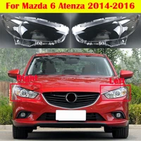 automobile headlamp car headlight glass cover for mazda 6 atenza 2014 2016 car head light lens case styling lampshade caps