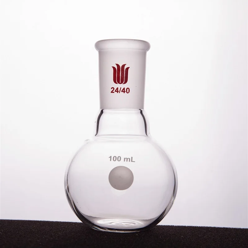 Плоская колба SYNTHWARE с одним вырезом соединение 24/40 емкость 50-1000 мл боросиликатное