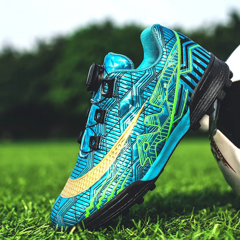 New High Quality Knob TF Children Football Shoes Professional Breathable Boys Soccer Cleats Non-slip Girl Training Sports Shoes