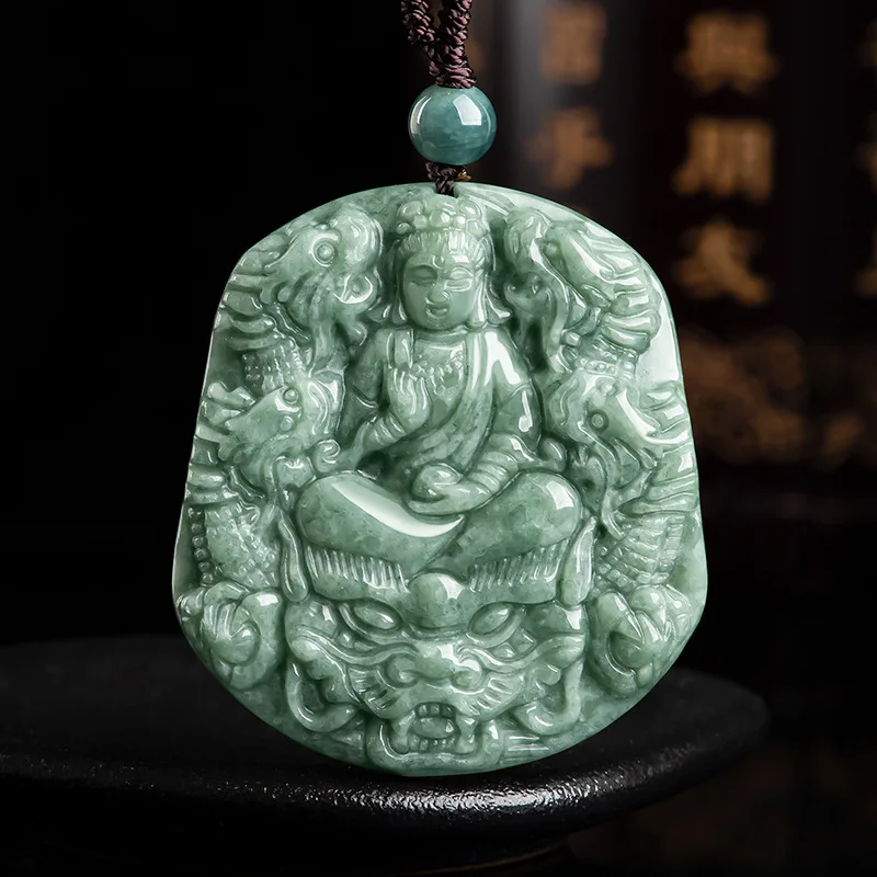 

Бирманский Нефритовый дракон кулон ожерелье Jadeite мужские дизайнерские китайские натуральные ювелирные изделия подвеска амулет драгоценные камни зеленый изумруд
