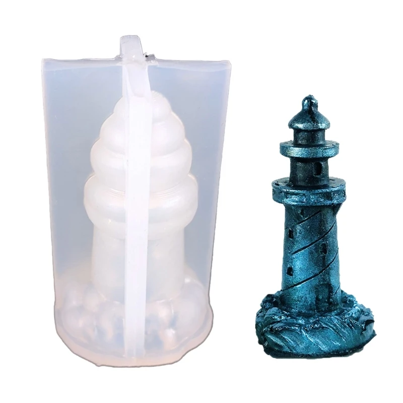 Силиконовая форма в форме маяков 3D для ароматизированных свечей мыла смолы