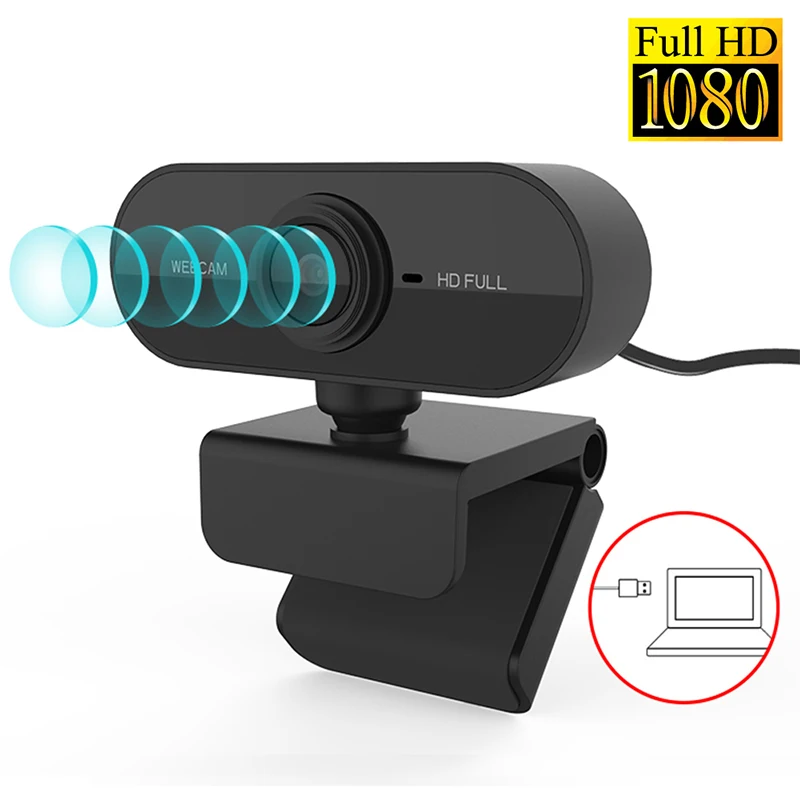 

Webcam 1080P Full HD Web Camera With Microphone USB Plug Web Cam For PC Computer Mac Laptop Desktop Skype Mini Camera