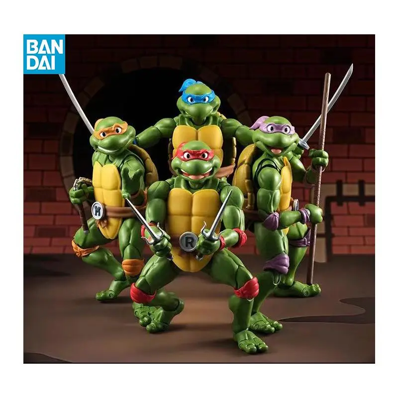 

Original BANDAI S.H.Figuarts TMNT RAPHAEL DONATELLO LEONARDO MICHELANGELO In Stock Anime Figures Model Toys