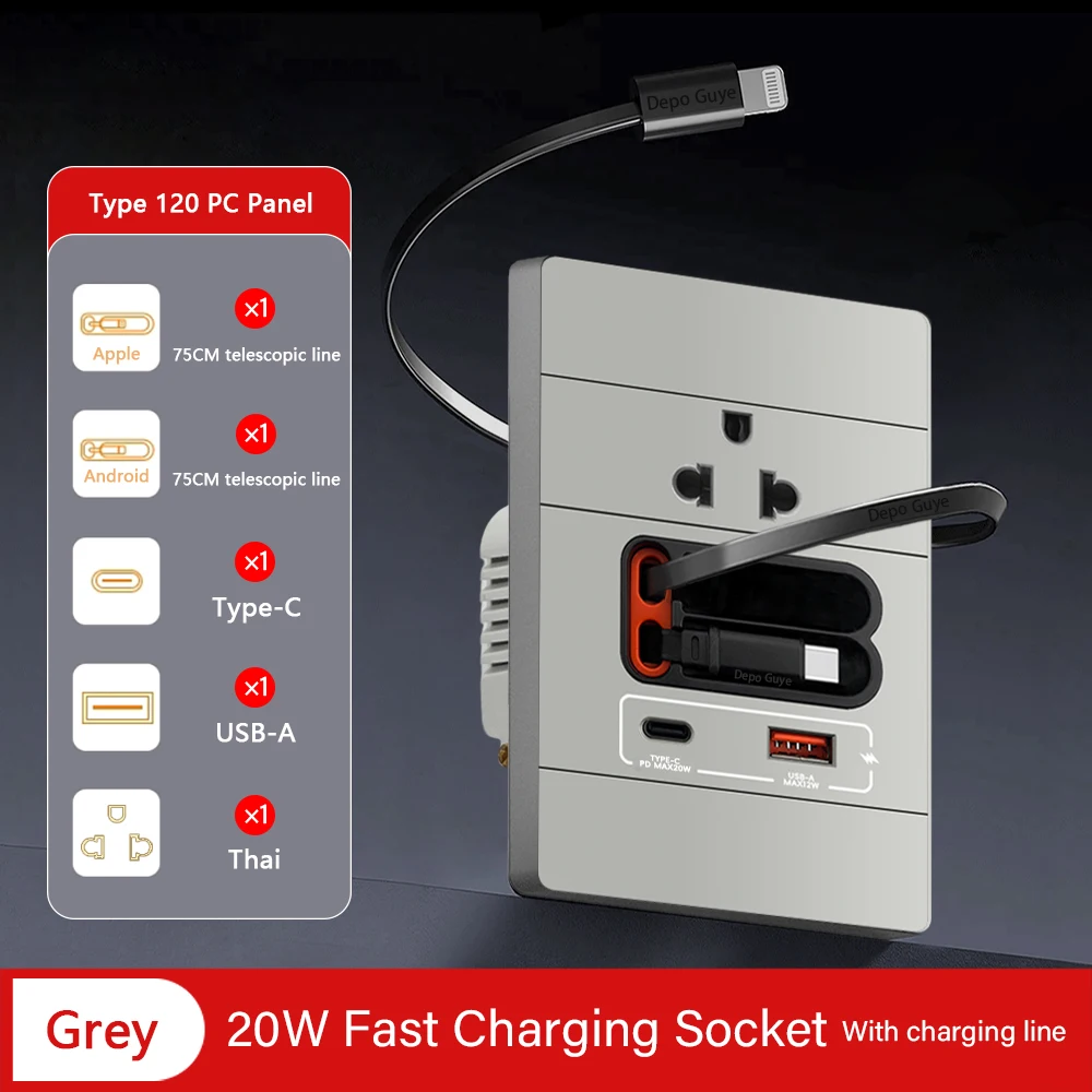 

Умная розетка с портом USB-C 20Вт