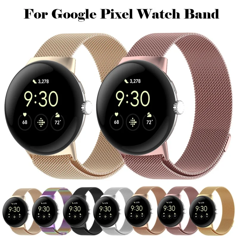 

Milanese Loop For Google Pixel Watch Strap SmartWatch accessories Metal stainless steel men bracelet correa for Pixel Watch Band