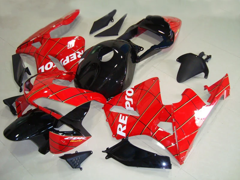 

Style New ABS Motorcycle Fairings Kits Fit For HONDA CBR600RR F5 2003 2004 03 04 Bodywork Set Black Red