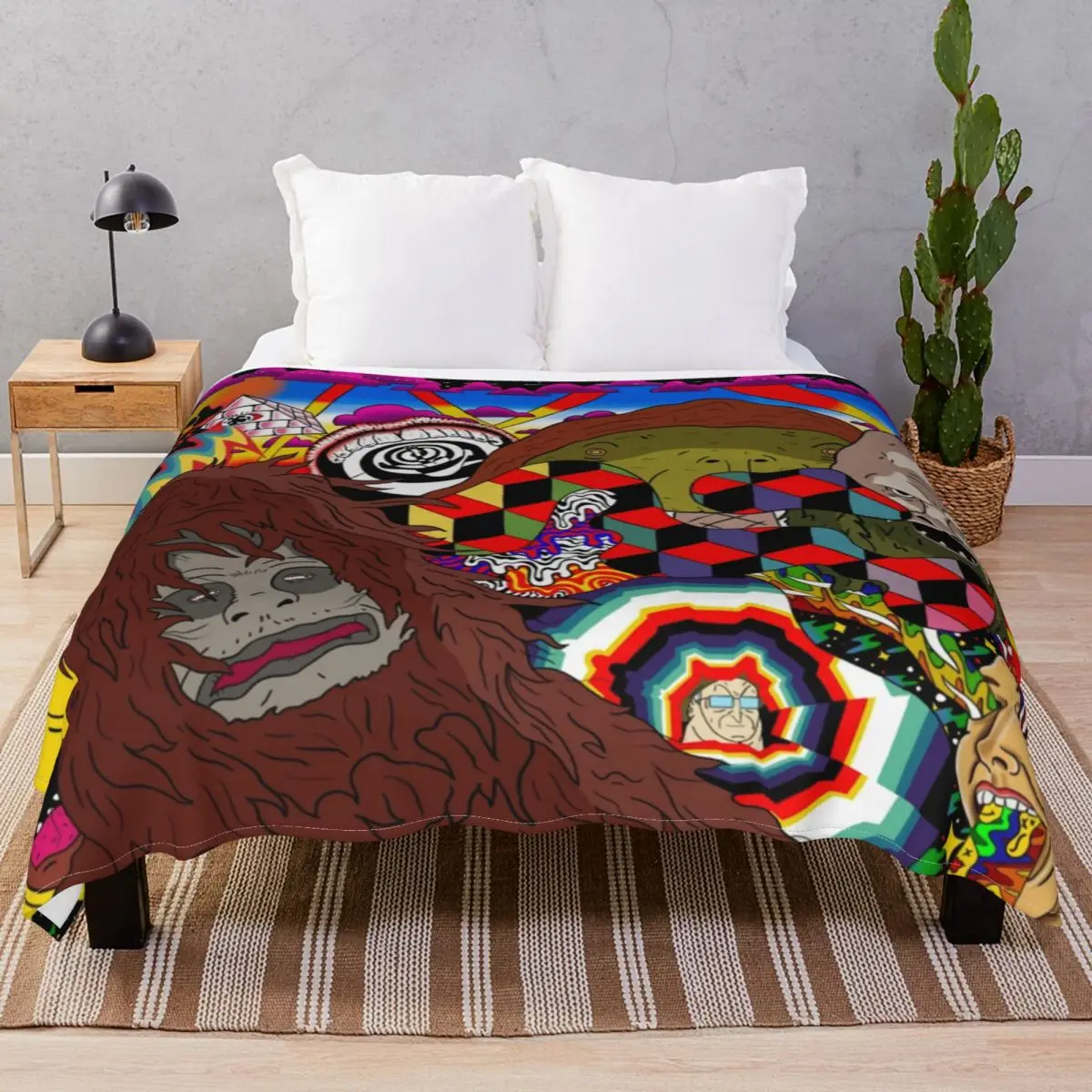 The Big Lez Show Wall Art Blankets Flannel Printed Comfortable Throw Blanket for Bed Sofa Travel Office