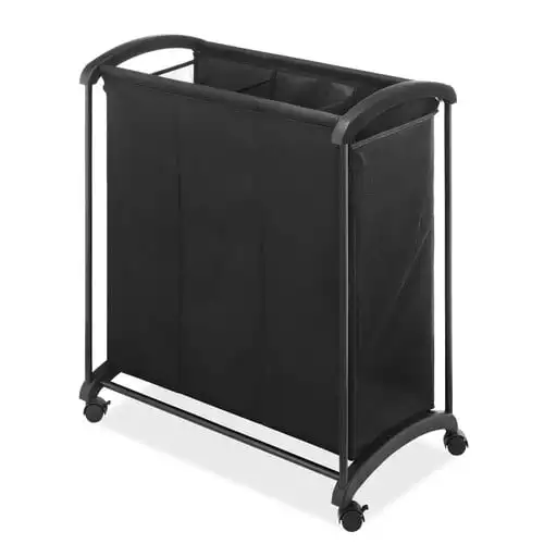 

Section Laundry Sorter with Wheels, Black Fabric, For adult use Knife pen Lapicero cortador de papel Stationery supplies Cortado