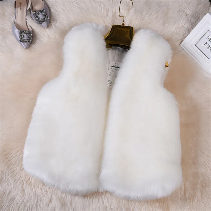 2022 Winter Women Fur Vest Coat Autumn New Fashion Warmth Jackets Elegant Ladies Fall Vest Fluffy Gilet Jacket Solid Streetwear