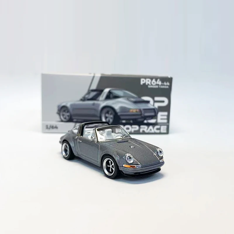 POPRACE 1:64 Модель автомобиля POS Singer Targa Alloy Литая коллекция автомобилей - Металл Серый