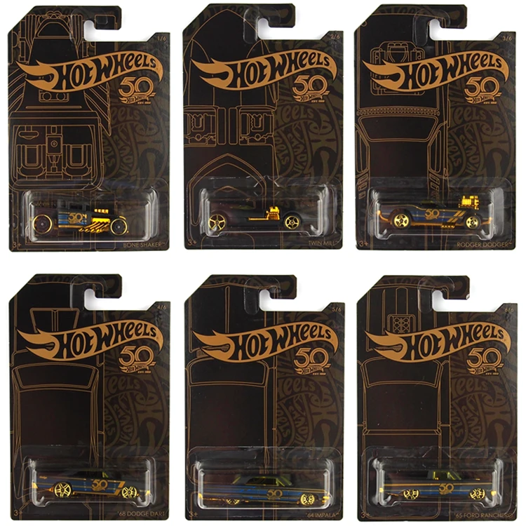 Коллекционная модель автомобиля Hot Wheels 2018 50-я годовщина металлические Литые