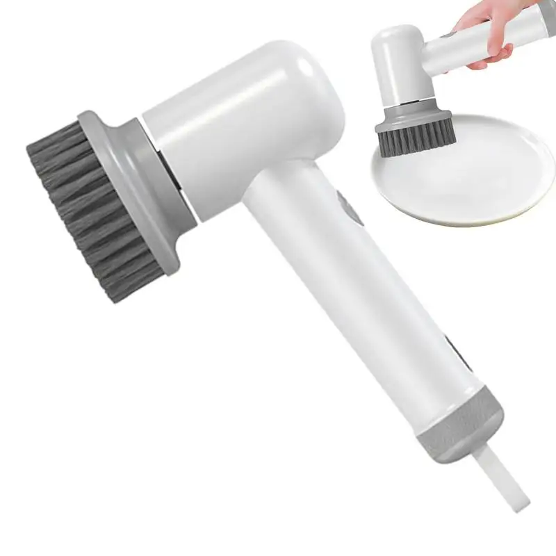 

Electric Spin Scrubber Cordless Power Scrubber Spin Cleaning Electric Brush with Replaceable Brush Heads for Bathroom Fixtures