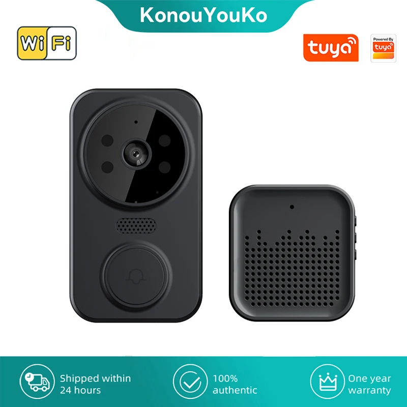 

Умный Видеозвонок Tuya с Wi-Fi, HD-камерой и датчиком движения